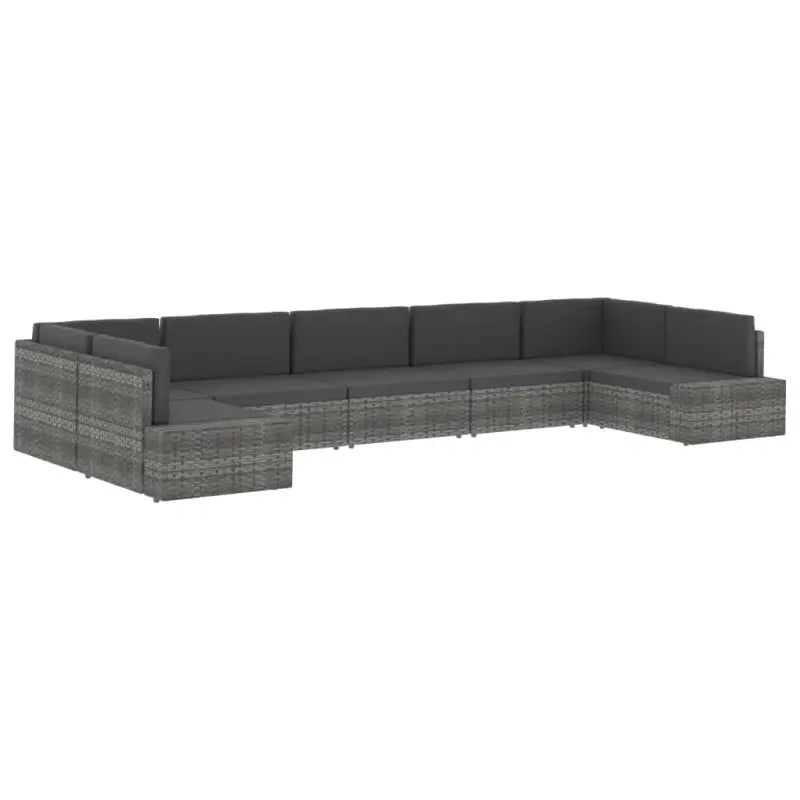 Modulaire tuinbank van poly rattan voor alle seizoenen - Modulaire tuinbanken