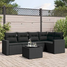 Modulaire tuinbank van zwart gepoedercoat staal met waterdichte tas - Zwart / 1 / Met tafel - Modulaire tuinbanken