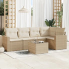 Modulaire tuinbank van zwart gepoedercoat staal met waterdichte tas - beige en crèmekleurig / 1 / Met tafel - Modulaire