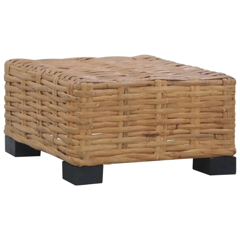 Modulaire tuinbank voetensteun in natuurlijk rattan met levering bevat - 1 / Tafel - Modulaire tuinbanken