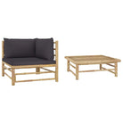 Modulaire tuinbank voor gezellige zithoek in je tuin of terras - Donkergrijs / 1 / hoek + Tafel - Modulaire tuinbanken