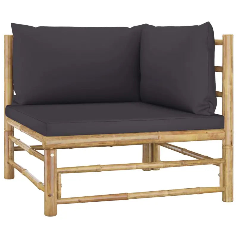 Modulaire tuinbank voor gezellige zithoek in je tuin of terras - Donkergrijs / 1 / Hoekbank - Modulaire tuinbanken