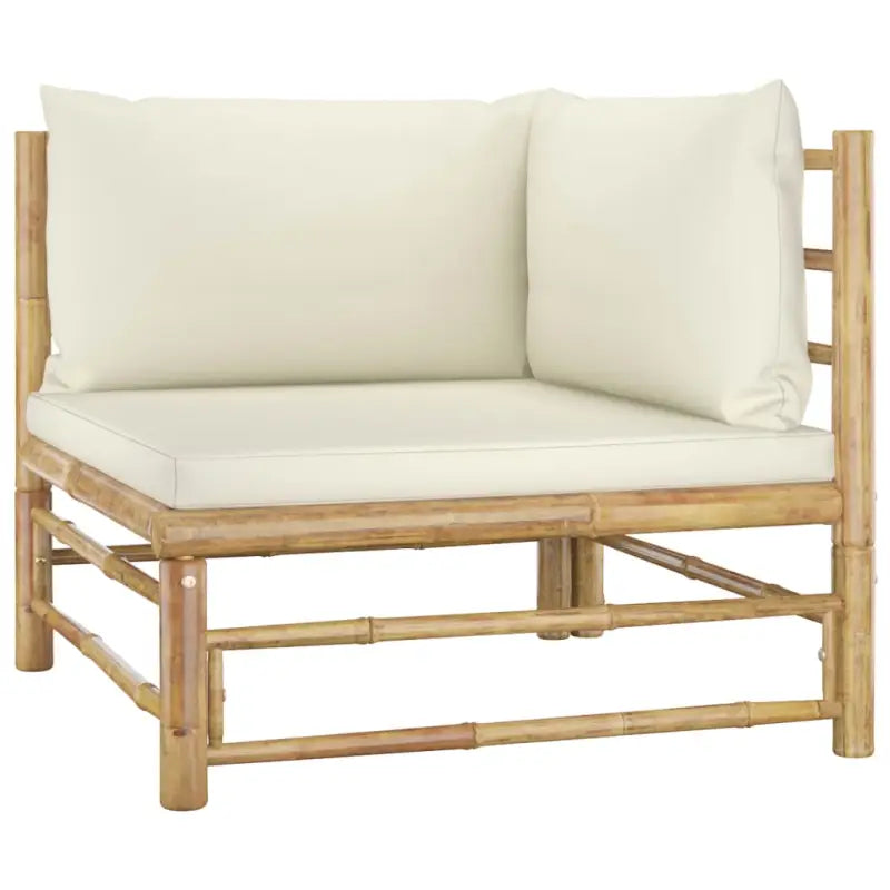 Modulaire tuinbank voor gezellige zithoek in je tuin of terras - Wit / 1 / Hoekbank - Modulaire tuinbanken