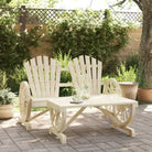 Modulaire tuinbanken in Adirondack stijl van massief vurenhout - Bruin / 1 / chair and table - Modulaire tuinbanken