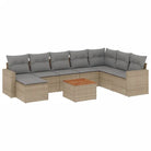 Modulaire tuinbanken in beige materiaal en gepoedercoat staal - Modulaire tuinbanken