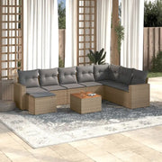 Modulaire tuinbanken in beige materiaal en gepoedercoat staal - Modulaire tuinbanken