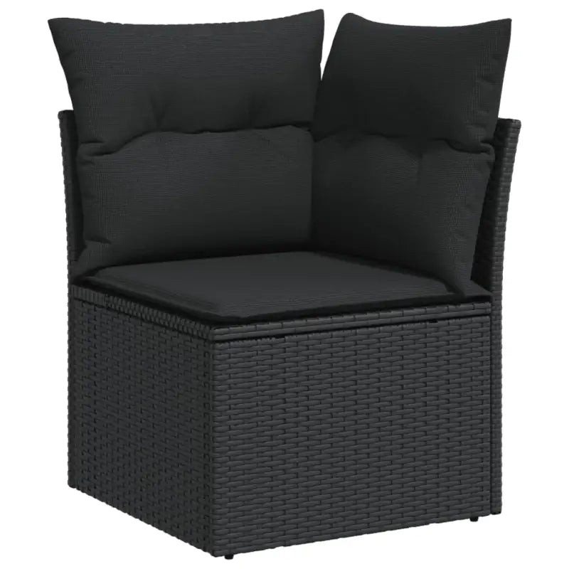 Modulaire tuinbanken in zwart materiaal met gepoedercoat staal afmetingen - Modulaire tuinbanken