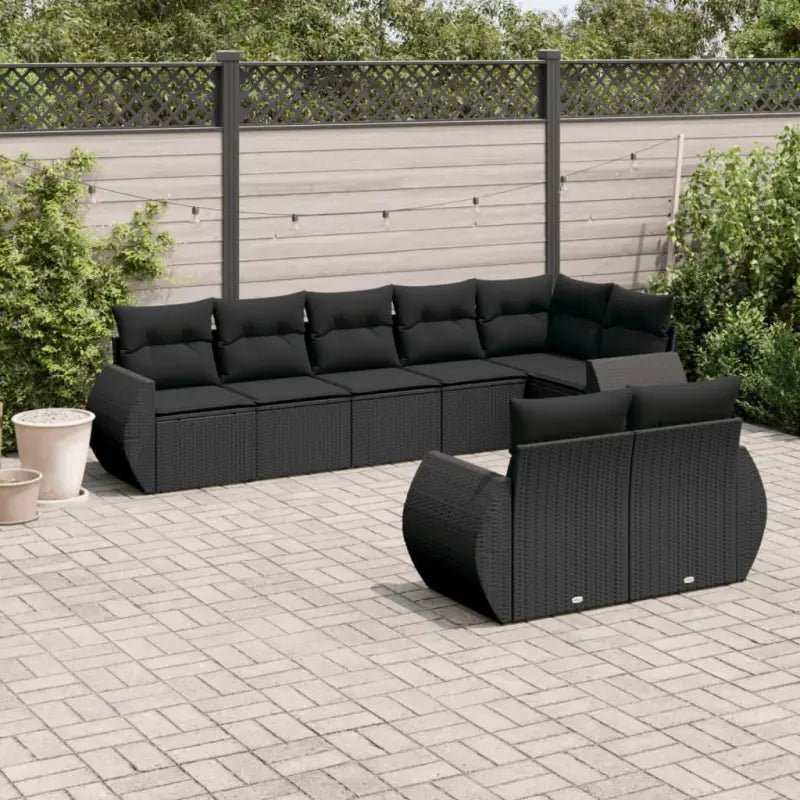 Modulaire tuinbanken in zwart materiaal met gepoedercoat staal afmetingen - Zwart / 1 / Zonder tafel - Modulaire