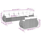 Modulaire tuinbanken in zwart materiaal met gepoedercoat staal afmetingen - Modulaire tuinbanken