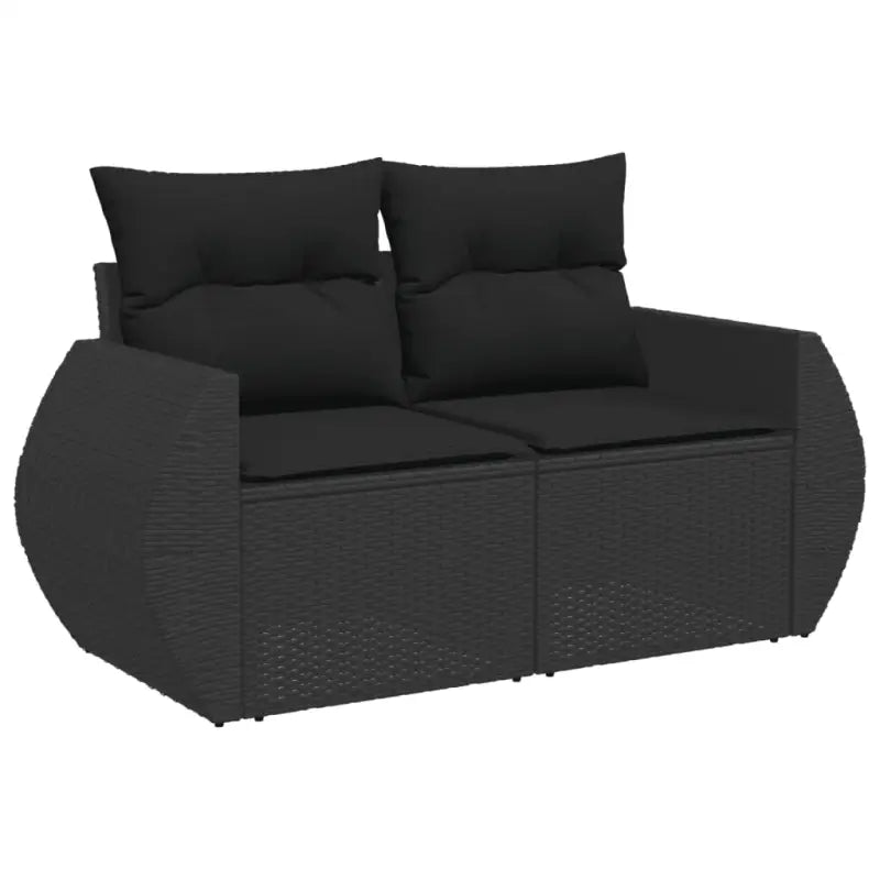 Modulaire tuinbanken in zwart materiaal met gepoedercoat staal afmetingen - Modulaire tuinbanken