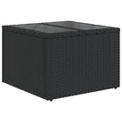 Modulaire tuinbanken in zwart materiaal met gepoedercoat staal afmetingen - Modulaire tuinbanken