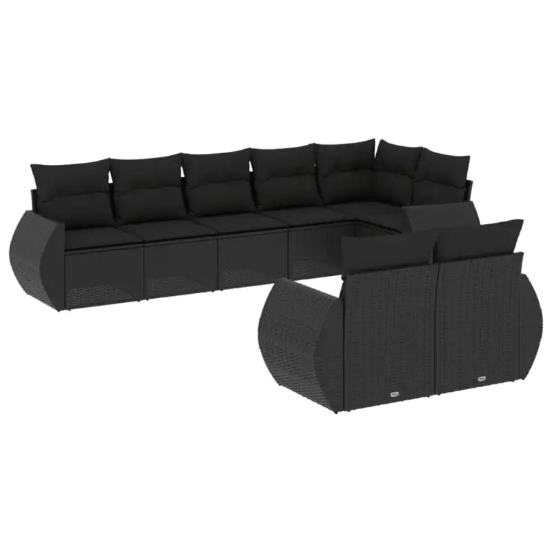 Modulaire tuinbanken in zwart materiaal met gepoedercoat staal afmetingen - Modulaire tuinbanken