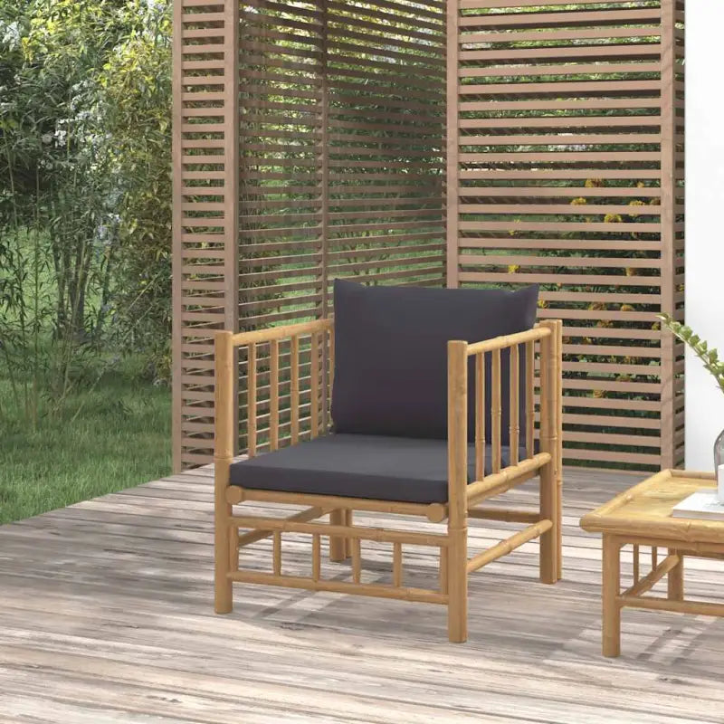 Modulaire tuinbanken met afmetingen rugkussen voor een elegante buitenruimte - Donkergrijs / 1 / Fauteuil - Modulaire