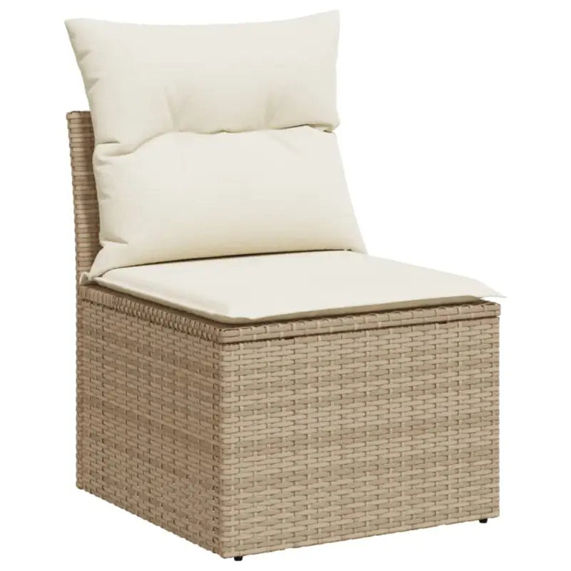 Modulaire tuinbanken met beige materiaal en gepoedercoat staal - Modulaire tuinbanken