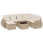 Modulaire tuinbanken met beige materiaal en gepoedercoat staal afmetingen - Modulaire tuinbanken