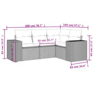 Modulaire tuinbanken met beige materiaal en gepoedercoat staal afmetingen - Modulaire tuinbanken
