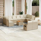 Modulaire tuinbanken met beige materiaal en gepoedercoat staal - beige en crèmekleurig / 1 - Modulaire tuinbanken