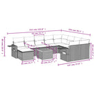 Modulaire tuinbanken met beige materiaal en gepoedercoat staal afmetingen - Modulaire tuinbanken