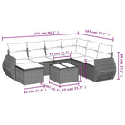 Modulaire tuinbanken met beige materiaal en gepoedercoat staal afmetingen - Modulaire tuinbanken