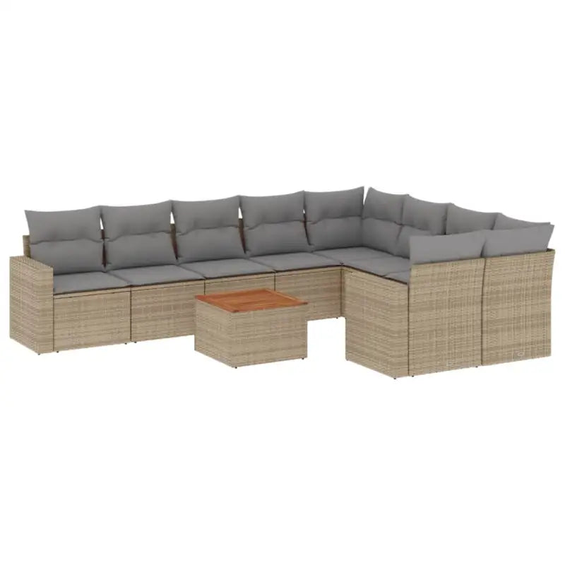 Modulaire tuinbanken met beige materiaal en gepoedercoat staal afmetingen - Modulaire tuinbanken