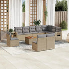 Modulaire tuinbanken met beige materiaal en gepoedercoat staal afmetingen - Modulaire tuinbanken