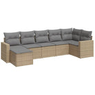 Modulaire tuinbanken met beige materiaal en gepoedercoat staal afmetingen - Modulaire tuinbanken