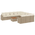 Modulaire tuinbanken met beige materiaal en gepoedercoat staal afmetingen - Modulaire tuinbanken