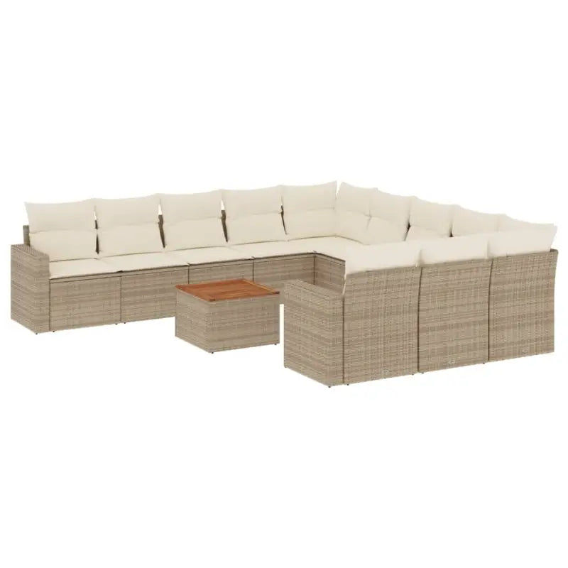 Modulaire tuinbanken met beige materiaal en gepoedercoat staal afmetingen - Modulaire tuinbanken