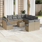 Modulaire tuinbanken met beige materiaal en gepoedercoat staal - Modulaire tuinbanken