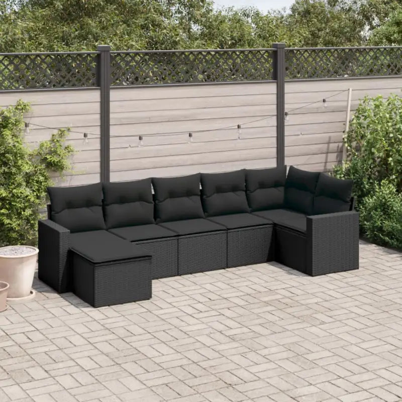 Modulaire tuinbanken met beige materiaal en gepoedercoat staal afmetingen - Zwart / 1 / Zonder tafel - Modulaire