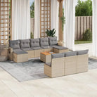 Modulaire tuinbanken met beige materiaal en gepoedercoat staal afmetingen - Modulaire tuinbanken