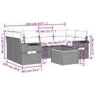 Modulaire tuinbanken met beige materiaal en gepoedercoat staal instellingen - Modulaire tuinbanken