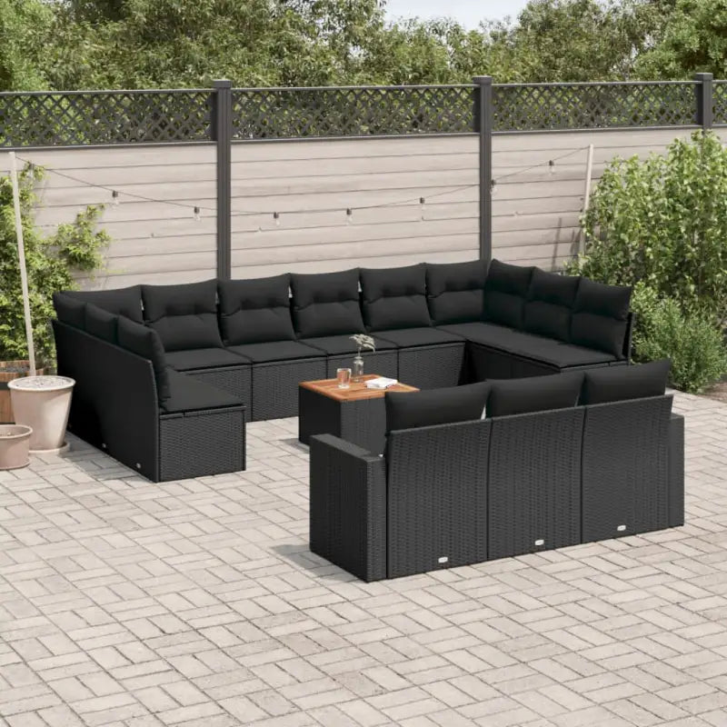 Modulaire tuinbanken met beige materiaal en gepoedercoat staal afmetingen - Zwart / 14 - Modulaire tuinbanken