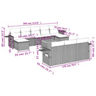 Modulaire tuinbanken met beige materiaal en gepoedercoat staal afmetingen - Modulaire tuinbanken