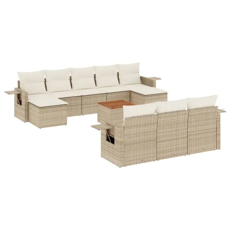 Modulaire tuinbanken met beige materiaal en gepoedercoat staal afmetingen - Modulaire tuinbanken