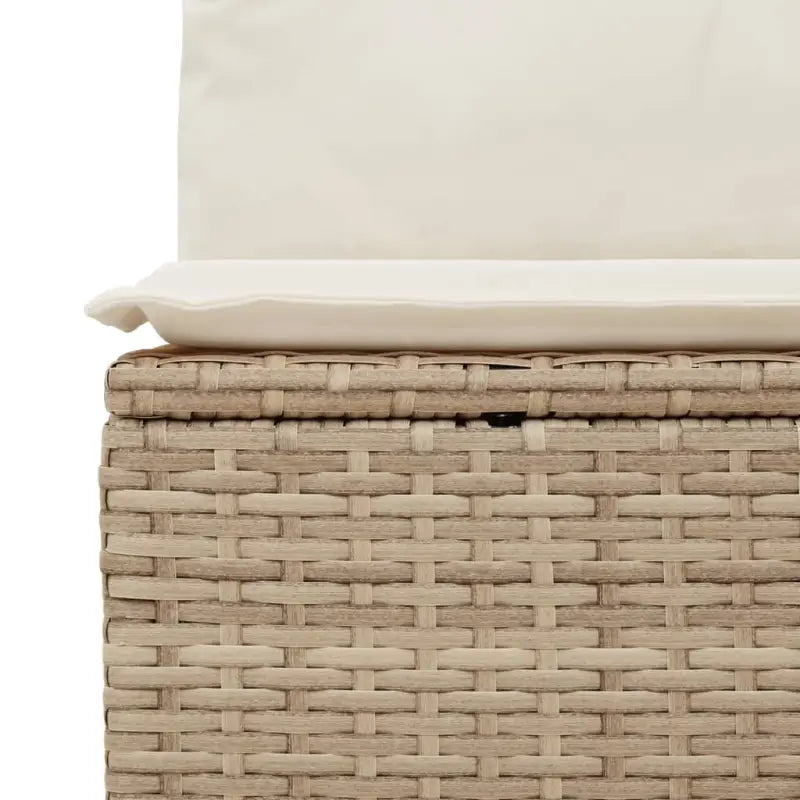 Modulaire tuinbanken met beige materiaal en gepoedercoat staal - Modulaire tuinbanken