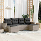 Modulaire tuinbanken met beige materiaal en gepoedercoat staal afmetingen - Lichtgrijs / 1 / Zonder tafel - Modulaire
