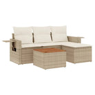 Modulaire tuinbanken met beige materiaal en gepoedercoat staal - Modulaire tuinbanken