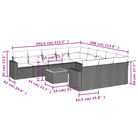 Modulaire tuinbanken met beige materiaal en gepoedercoat staal afmetingen - Modulaire tuinbanken