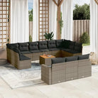 Modulaire tuinbanken met beige materiaal en gepoedercoat staal afmetingen - Grijs / 14 - Modulaire tuinbanken
