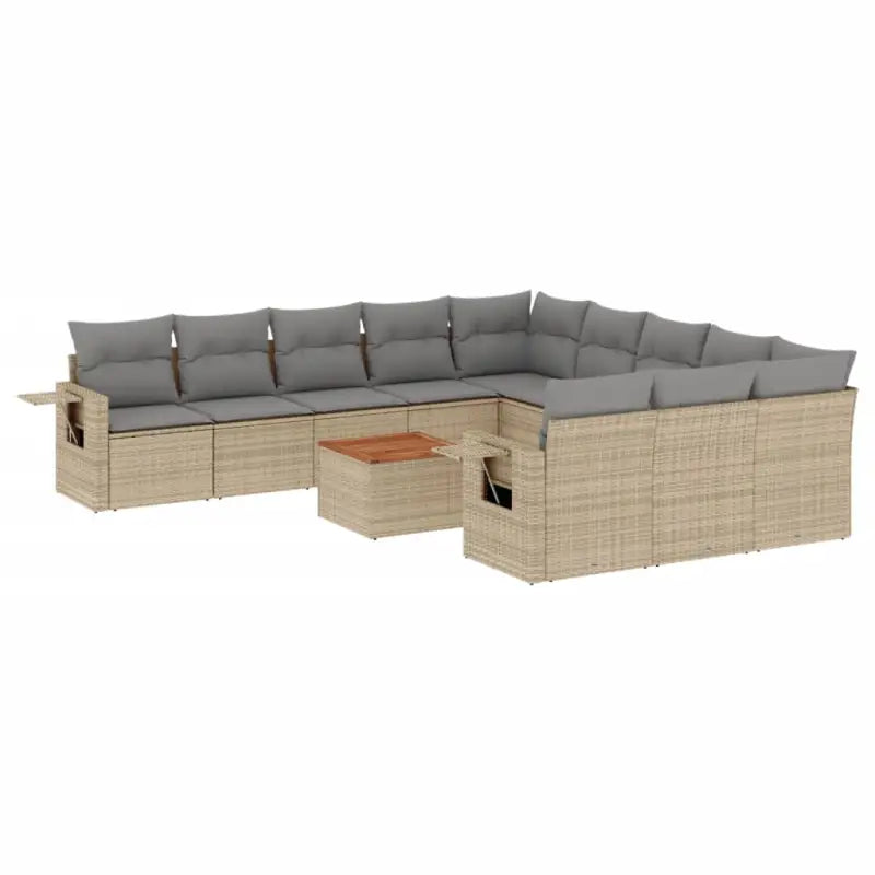 Modulaire tuinbanken met beige materiaal en gepoedercoat staal afmetingen - Modulaire tuinbanken