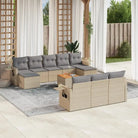 Modulaire tuinbanken met beige materiaal en gepoedercoat staal afmetingen - Beige en grijs / 1 - Modulaire tuinbanken