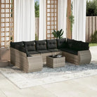 Modulaire tuinbanken met beige materiaal en gepoedercoat staal Afmetingen - Lichtgrijs / 1 / Met tafel - Modulaire