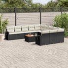 Modulaire tuinbanken met beige materiaal en gepoedercoat staal afmetingen - Zwart en crème / 1 - Modulaire tuinbanken
