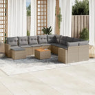 Modulaire tuinbanken met beige materiaal en gepoedercoat staal meerwaarde - Modulaire tuinbanken