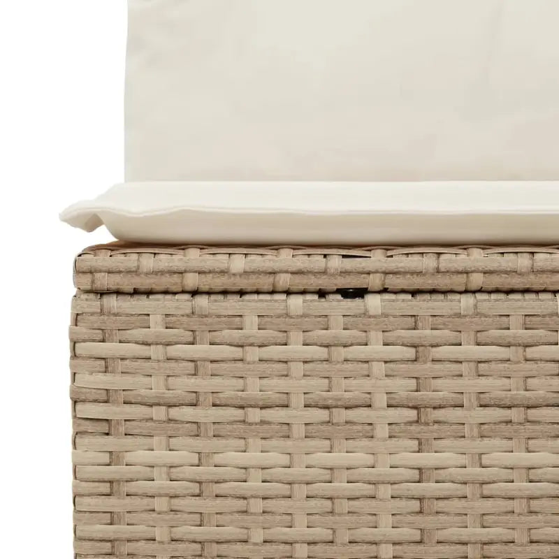Modulaire tuinbanken met beige materiaal en gepoedercoat staal afmetingen - Modulaire tuinbanken