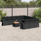 Modulaire tuinbanken met beige materiaal en gepoedercoat staal afmetingen - Zwart / 12 - Modulaire tuinbanken