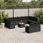 Modulaire tuinbanken met beige materiaal en gepoedercoat staal - Zwart / 1 - Modulaire tuinbanken