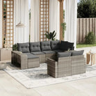 Modulaire tuinbanken met gepoedercoat staal en beige materiaal - Lichtgrijs / 1 / Zonder tafel - Modulaire tuinbanken