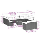 Modulaire tuinbanken met grijs materiaal en gepoedercoat staal afmetingen - Modulaire tuinbanken